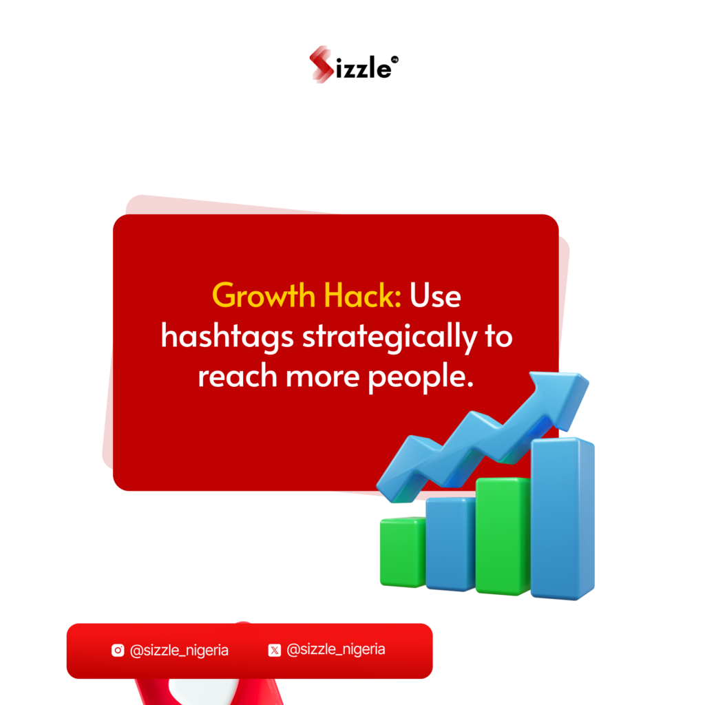Growth Hack: Use hashtags to reach more people
