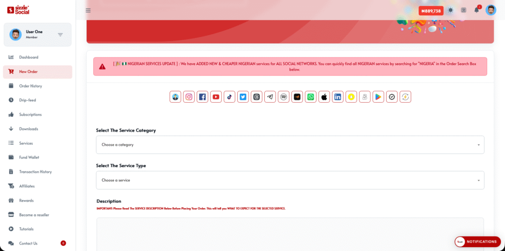 Step 3: Create An Account On Sizzle.ng & Become A Member In Seconds