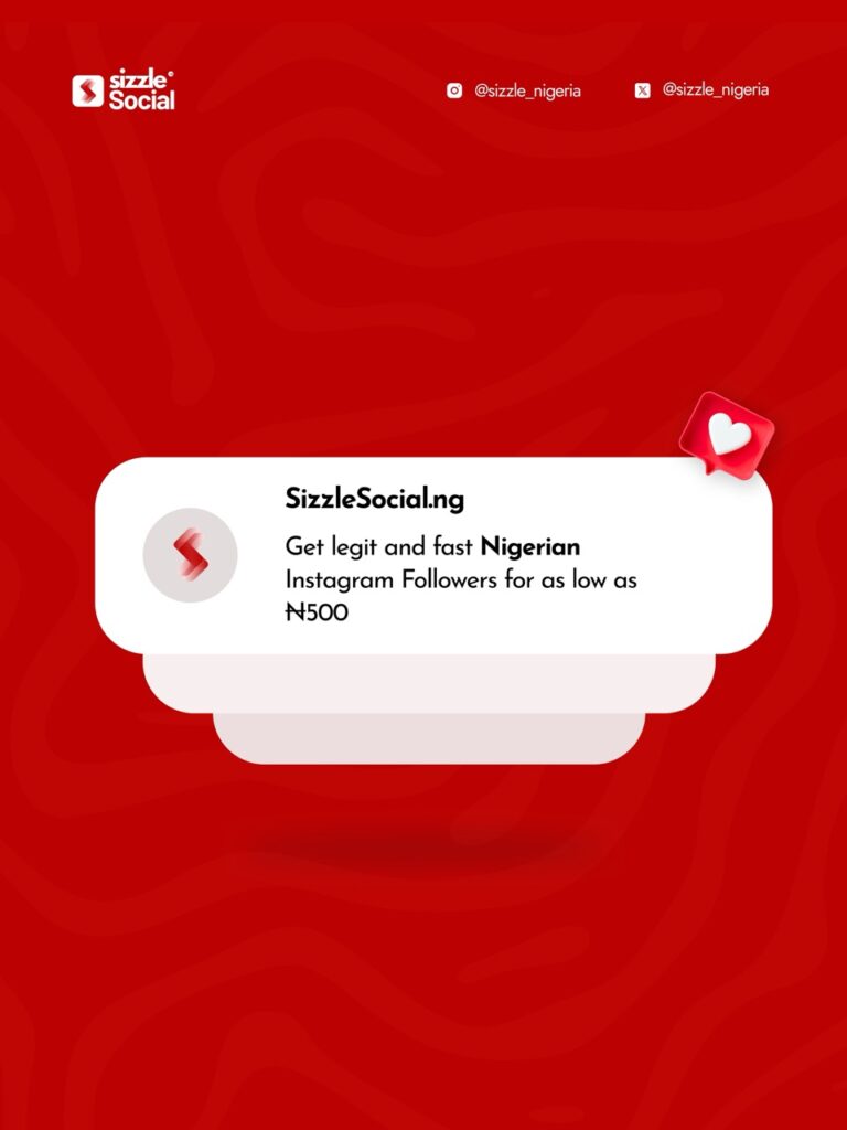 Legit Nigerian Instagram followers growth starting from ₦500
