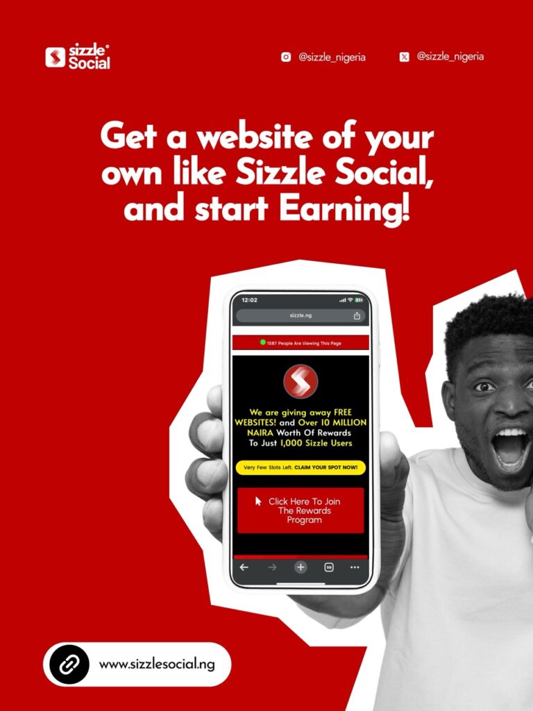 Create a website like Sizzle Social and start earning online in Nigeria