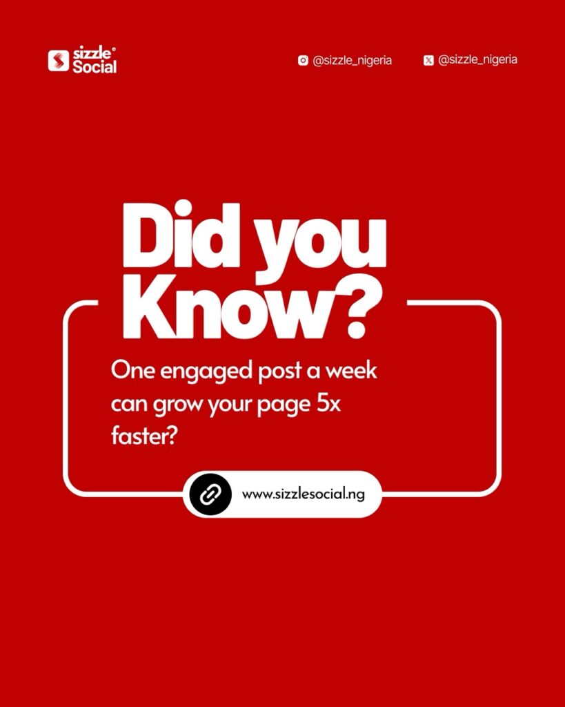 Sizzle Social helps creators and brands in Nigeria increase engagement strategically so every post works harder, not just louder.