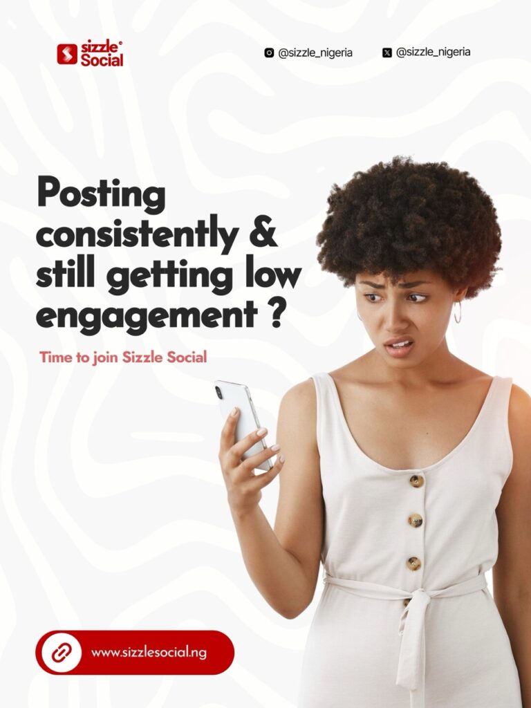 Creator posting consistently on social media with low engagement and visibility challenges