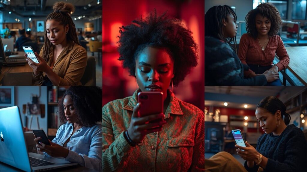 Nigerian creator discovering a social media growth platform that improves engagement and visibility