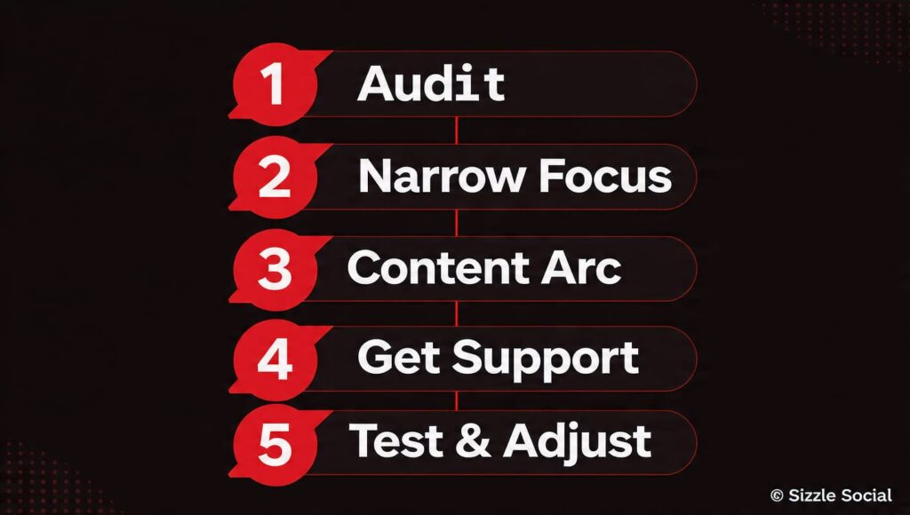 Step-by-step framework for fixing a failing social media strategy for brands