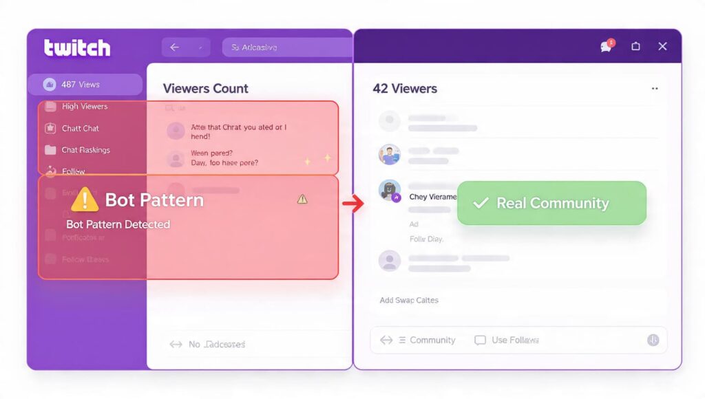 Twitch views buying mistakes bot viewers detection ban risk
