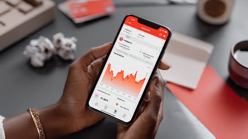 Nigerian creator reviewing Instagram Insights showing declining reach and zero new followers on phone