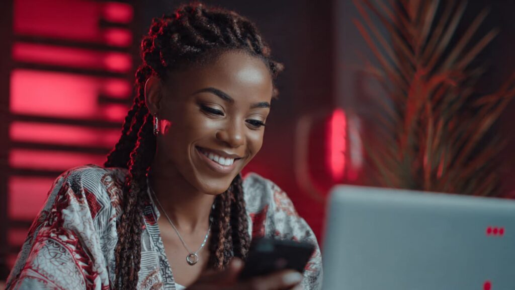 Nigerian creator building authentic social media engagement with audience