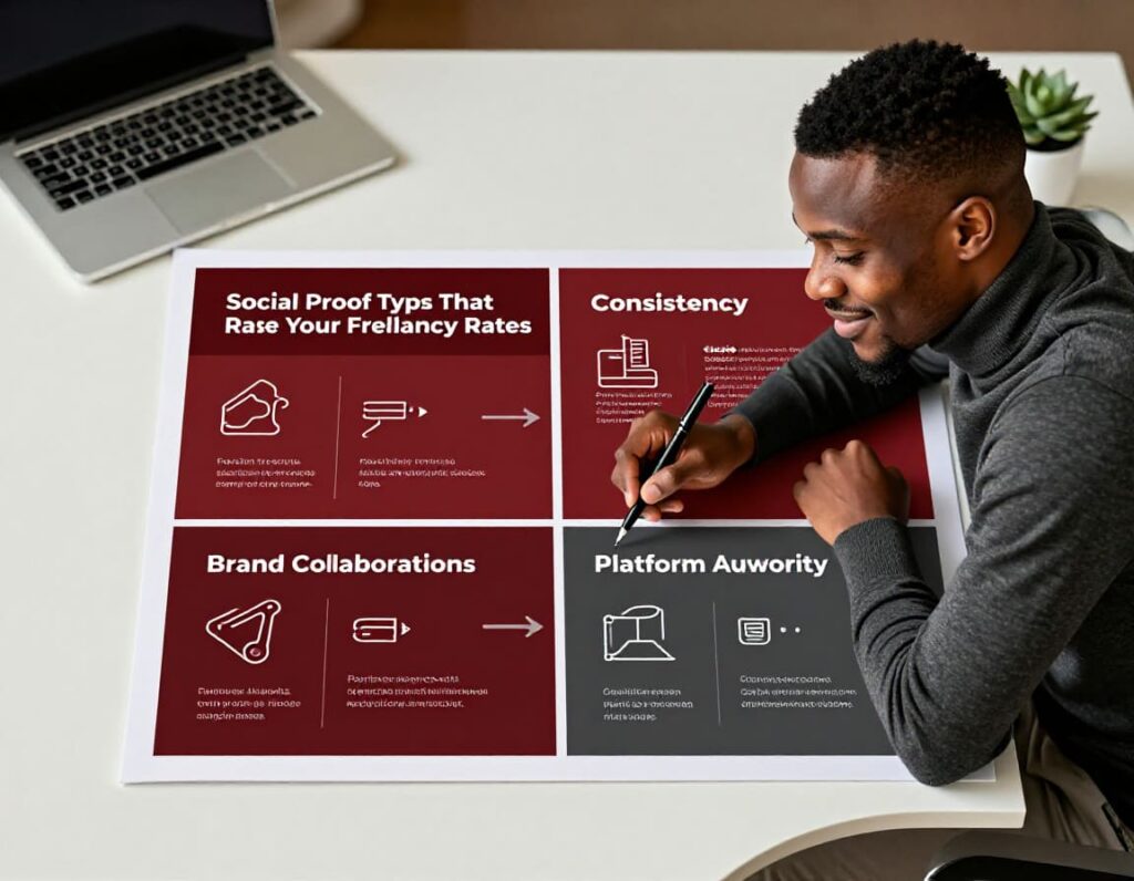 Social proof strategies for premium pricing and higher freelance rates in Nigeria