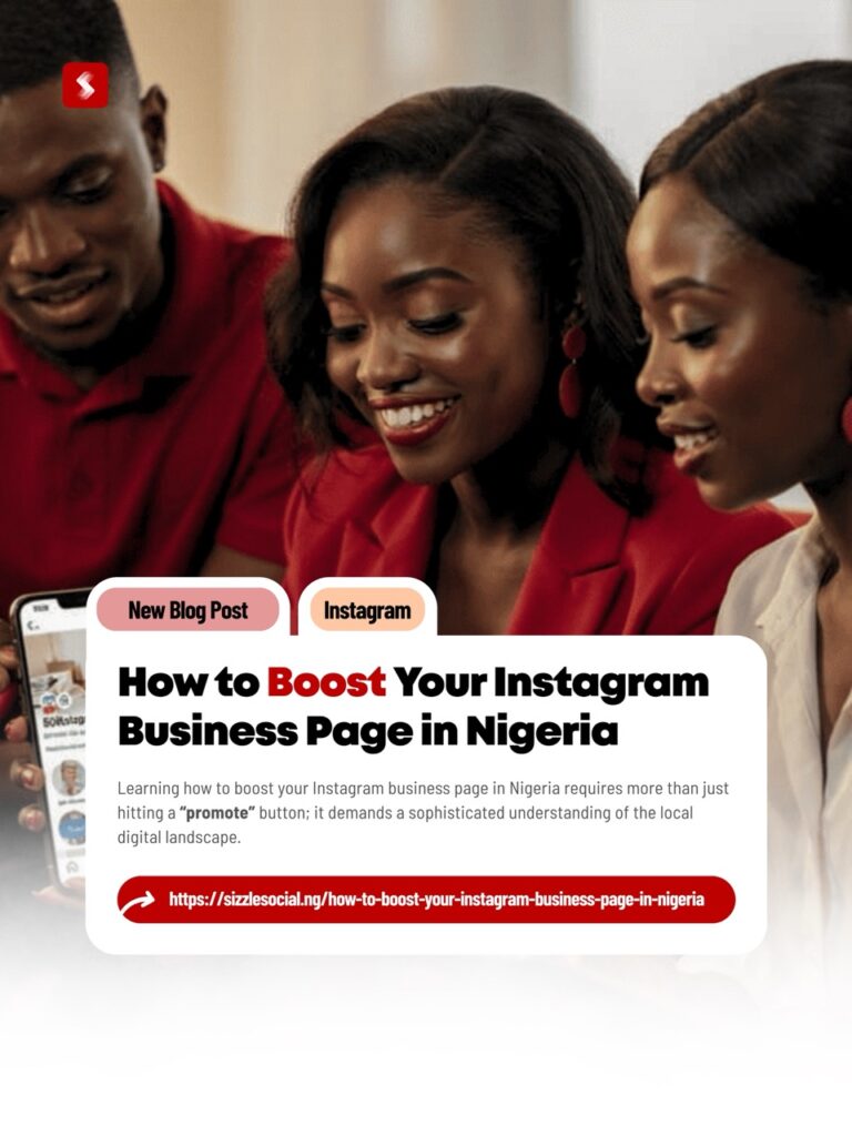 Business owner learning how to grow and boost an Instagram business page in Nigeria using visibility, engagement, and content performance strategies.