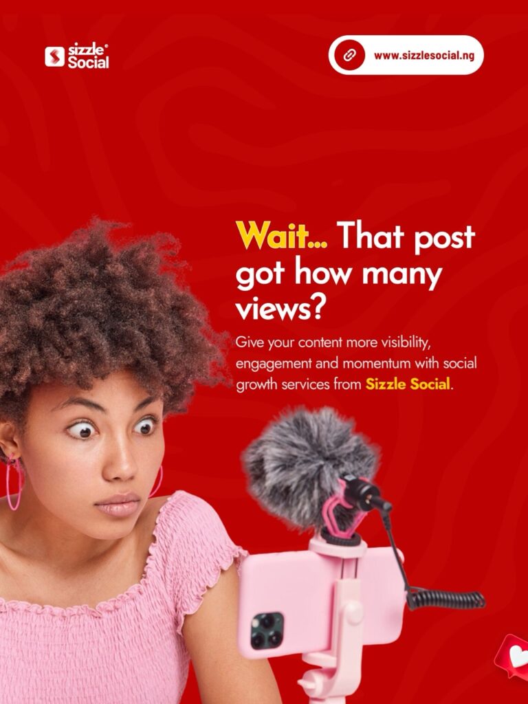 Sizzle Social design about increasing social media views, engagement and content momentum for creators and businesses